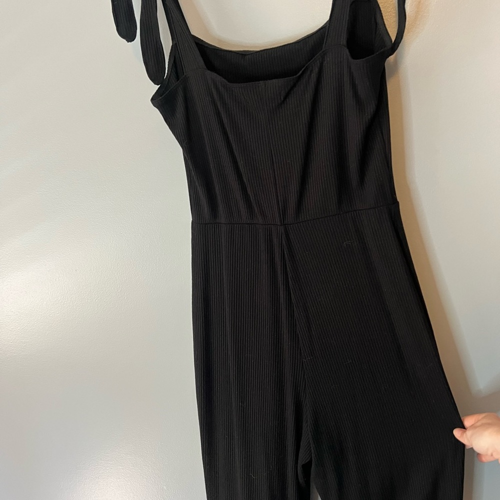 NWOT Reformation Jeans black sleeveless jumpsuit size L - Picture 4 of 11